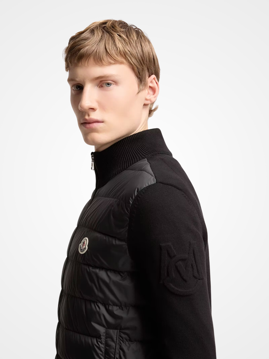 Padded Cardigan Zip-Up