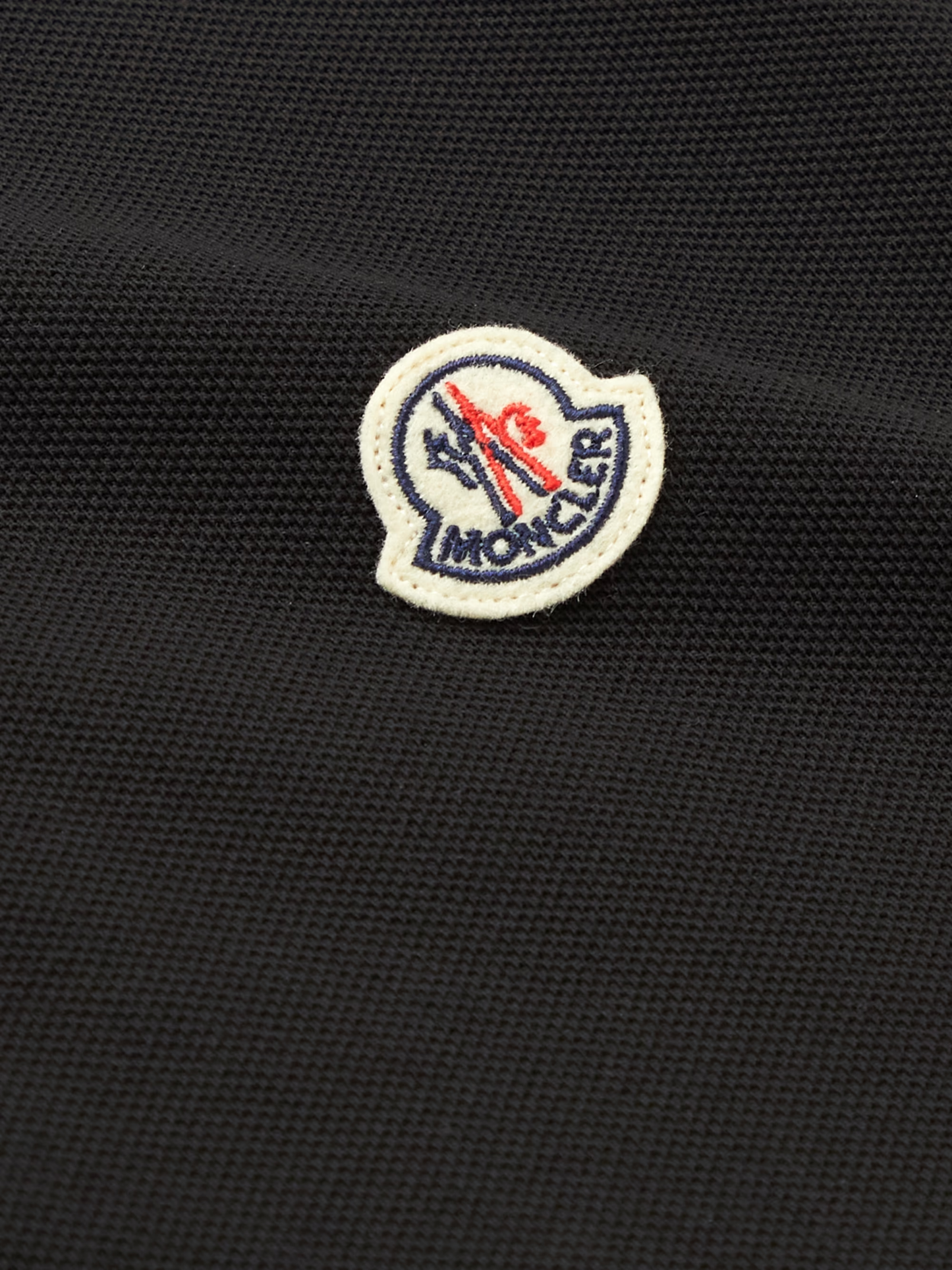 Tricolor-Trimmed Piquet Polo Shirt