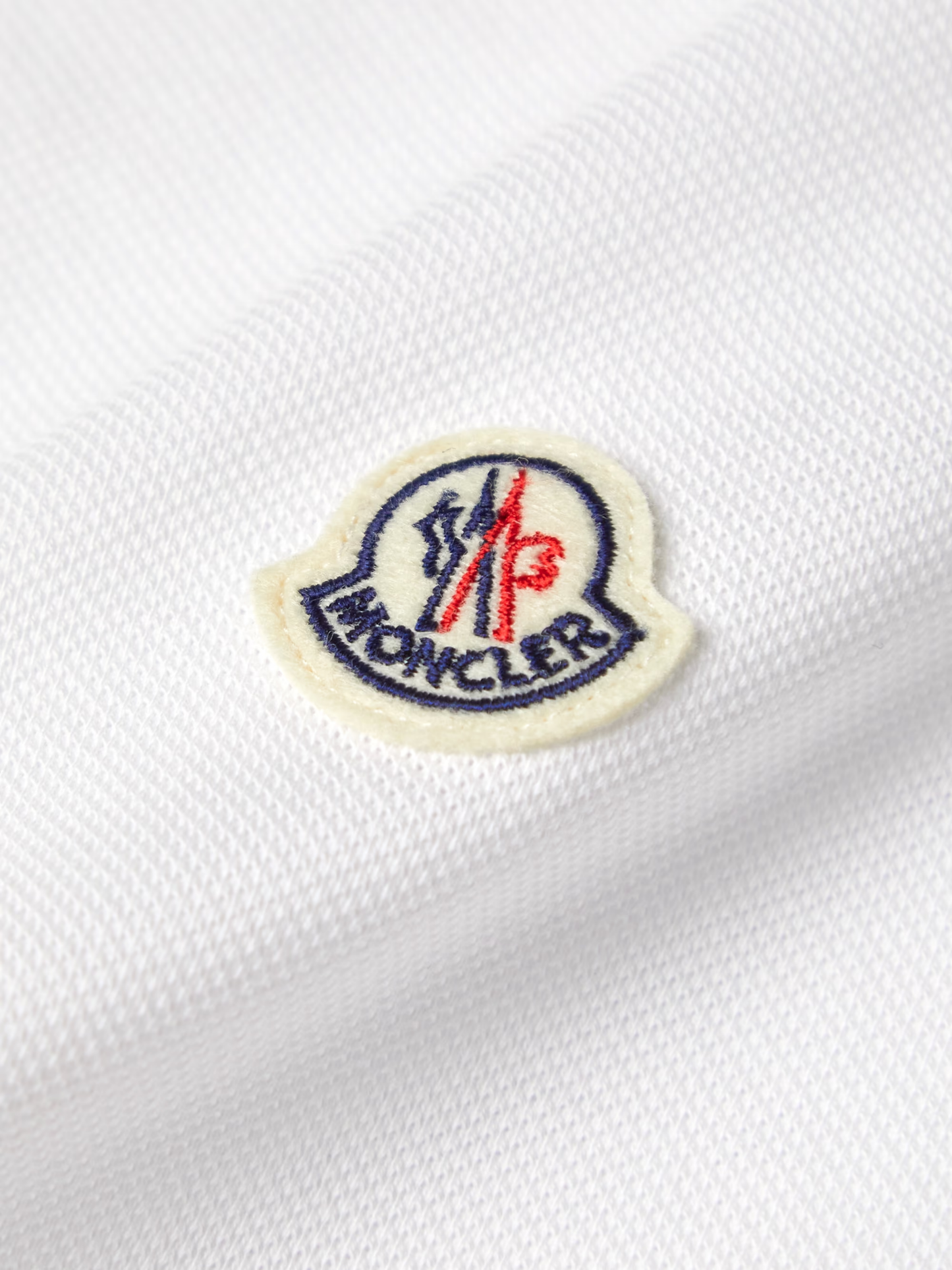 Tricolor-Trimmed Piquet Polo Shirt