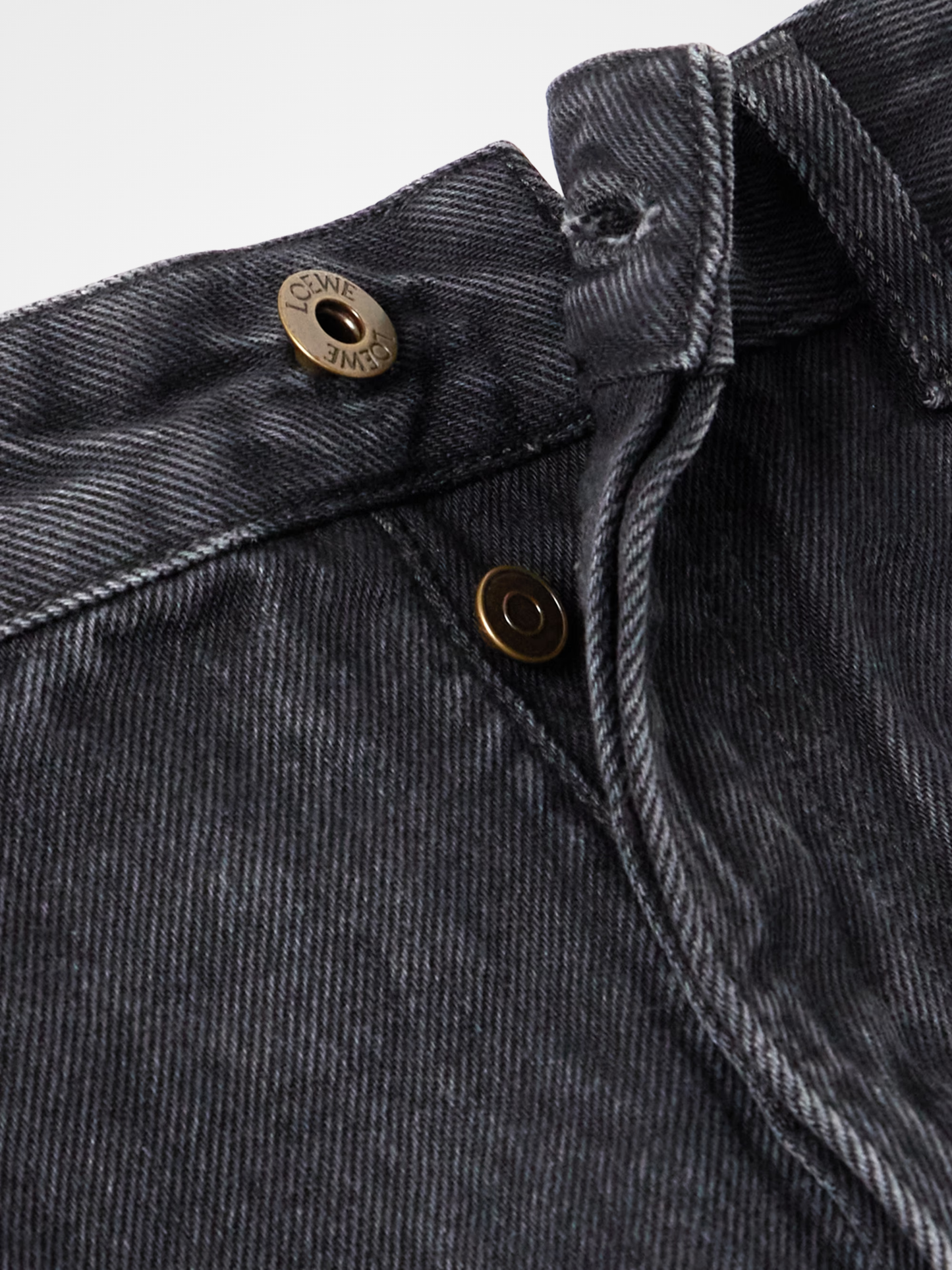 Anagram Wide-Leg Logo-Embroidered Jeans