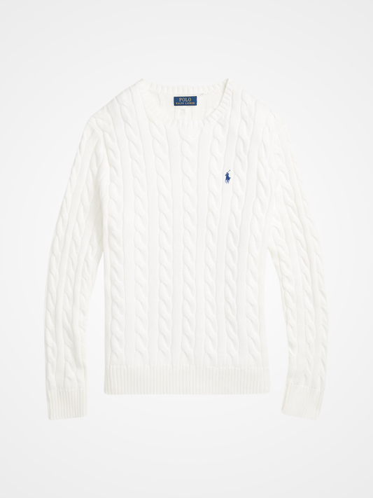 Cable-Knit Cotton Sweater