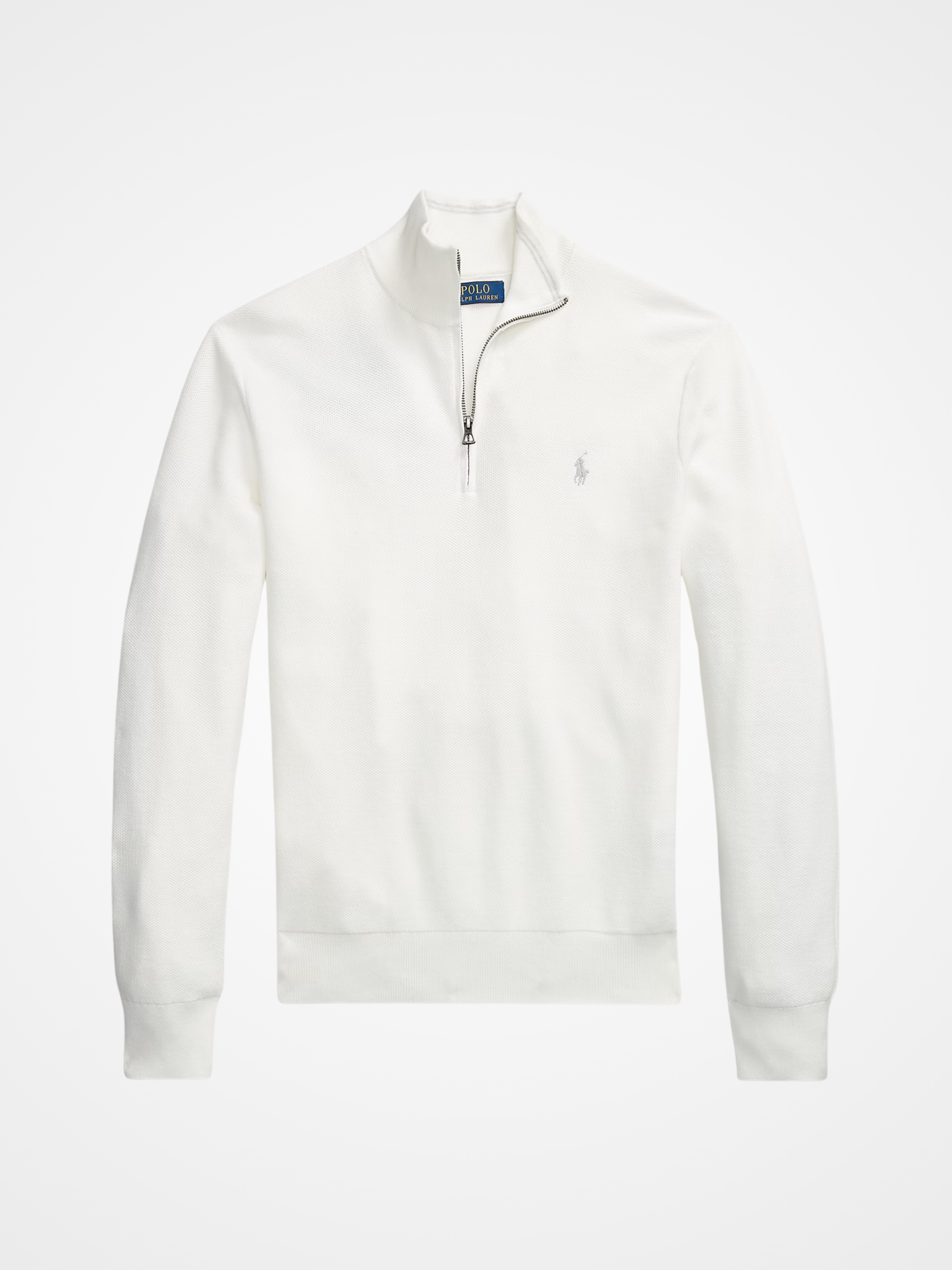 Classic Mesh-Knit Cotton Quarter-Zip