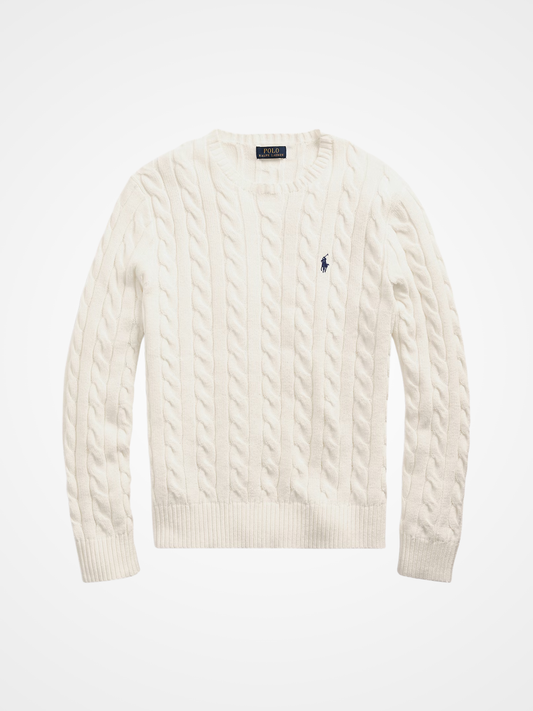 Classic Cable-Knit Cotton Sweater
