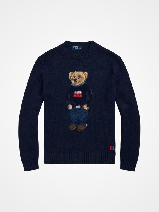 Polo Bear Cotton-Linen Sweater