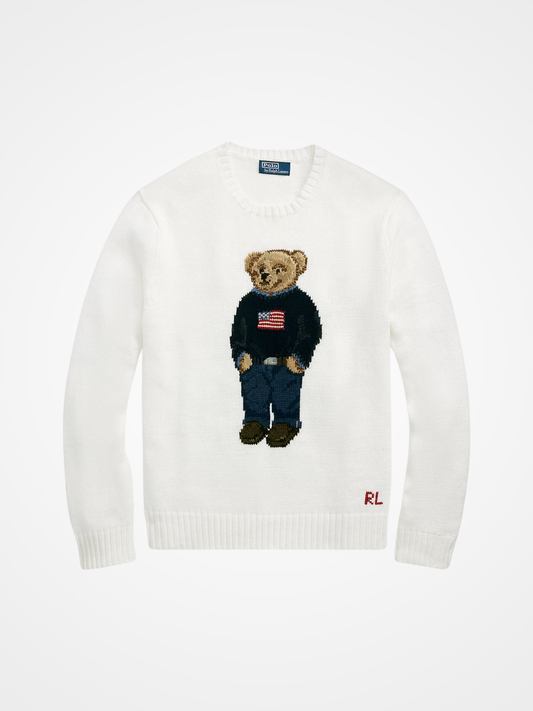 Polo Bear Cotton-Linen Sweater