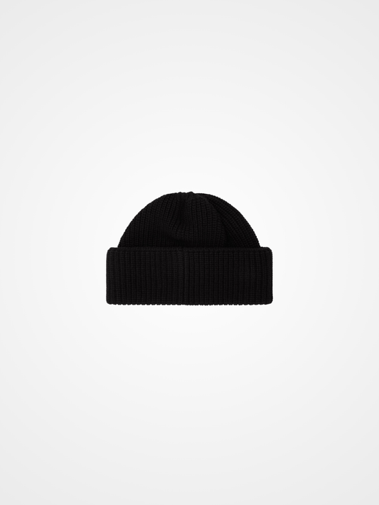 Beanie in ribbed wool