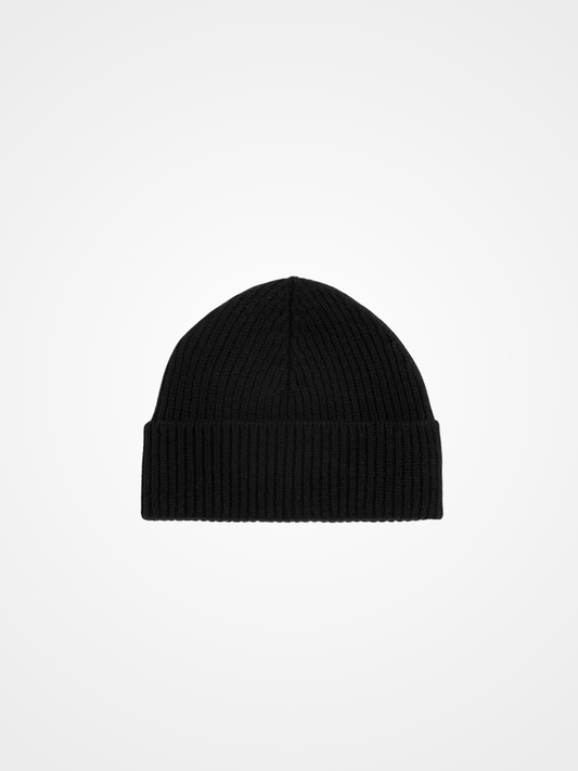 Black Wool Ami de Coeur Beanie