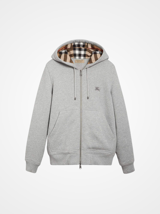 Check Zip-Up Hoodie