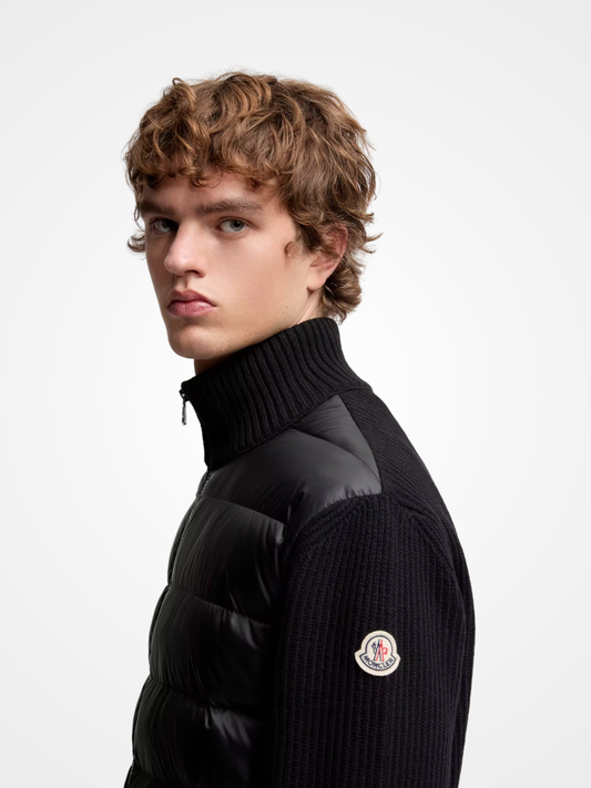 Padded Cardigan Zip-Up